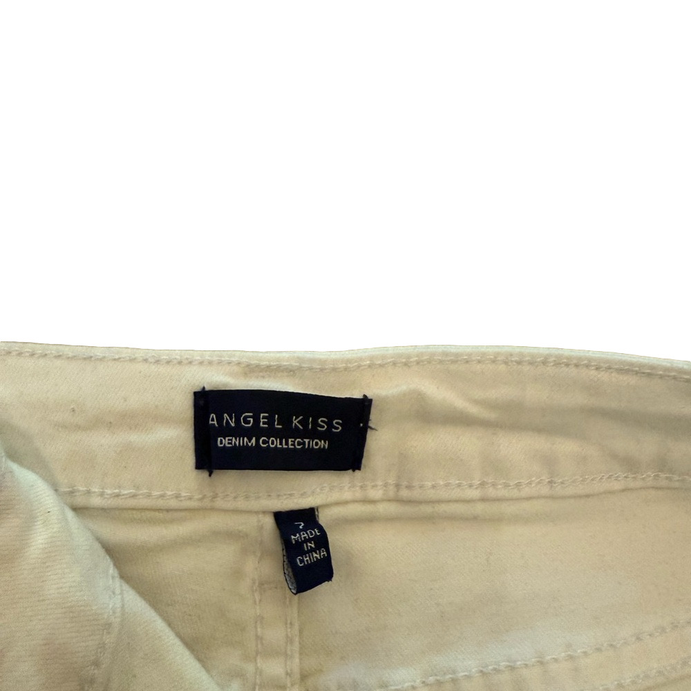 Angel Kiss White High Waist Shorts - Picture 8 of 8